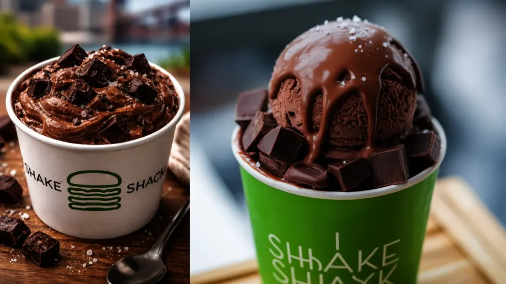 Rip Rap Shake Shack: Everything You Need to Know About This Brooklyn Exclusive Concrete Rip Rap Shake Shack Concrete with chocolate frozen custard, Mast Brothers chocolate chunks, and sea salt.