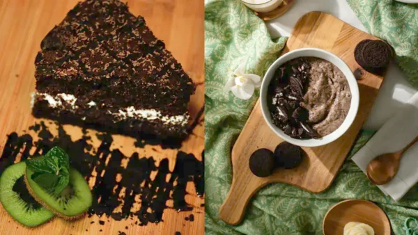 Rip Rap Shake Shack inspired chocolate frozen custard with rich cocoa texture and dark chocolate elements served as a premium dessert