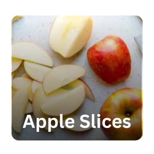 Freshly sliced crisp red and yellow apples served as a healthy nutritious side dish alternative to french fries in the Shake Shack kids meal.