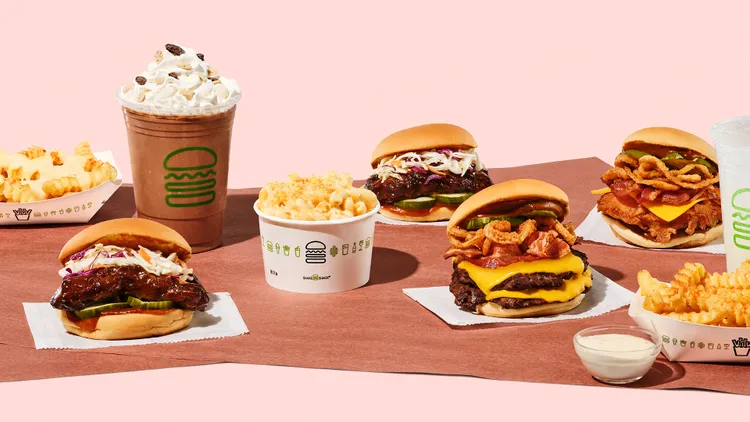 Shake Shack BBQ Rib Sandwich with fries and summer menu items 2026